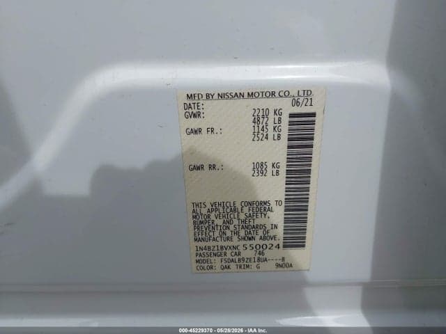 2022 NISSAN LEAF S PLUS 62 KWH 9