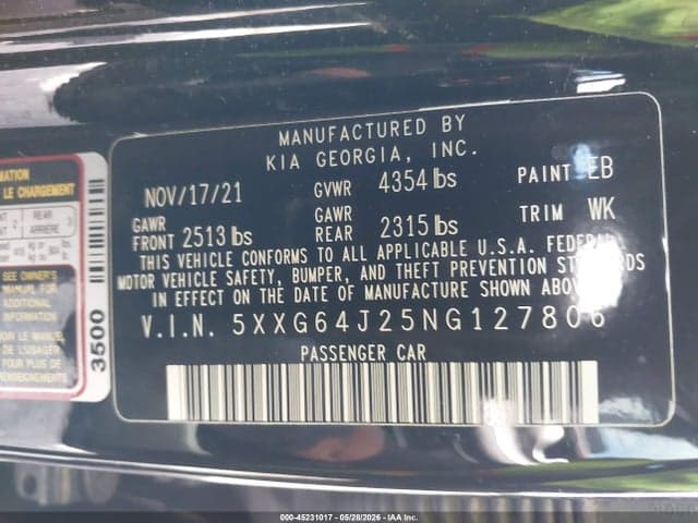 2022 KIA K5 GT-LINE 9