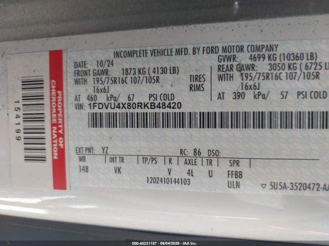 2024 FORD TRANSIT-350 PASSENGER VAN XL 9