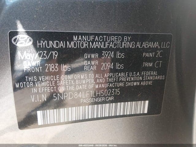 2020 HYUNDAI ELANTRA VALUE EDITION 9
