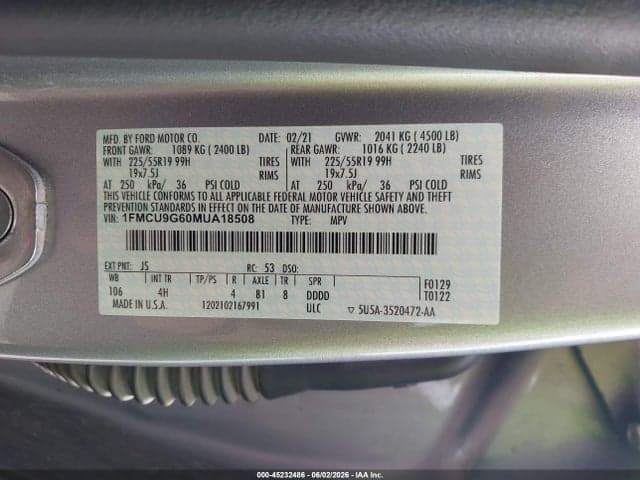 2021 FORD ESCAPE SE 9
