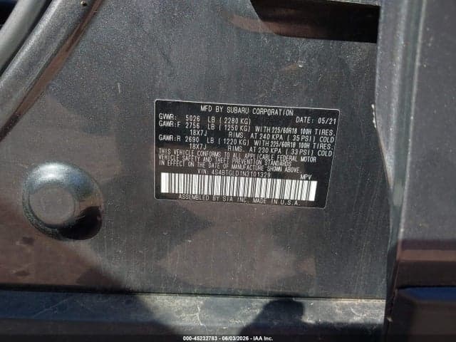 2022 SUBARU OUTBACK ONYX EDITION XT 9