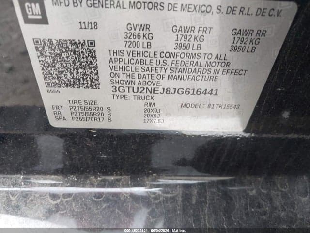 2018 GMC SIERRA 1500 SLT 9