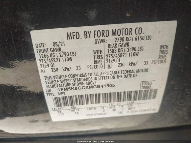 2021 FORD EXPLORER ST 9