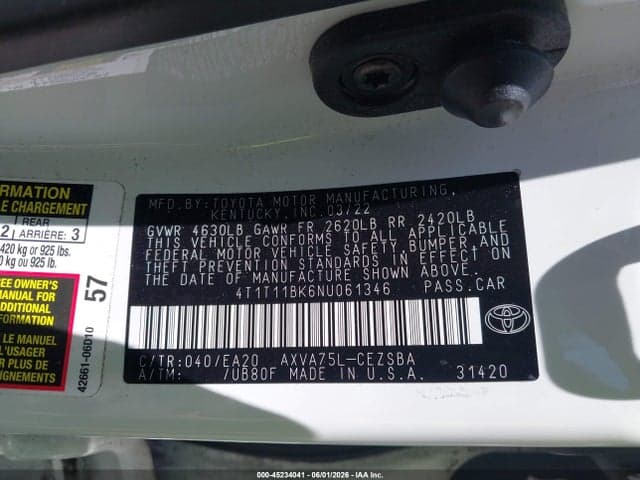 2022 TOYOTA CAMRY SE AWD 10