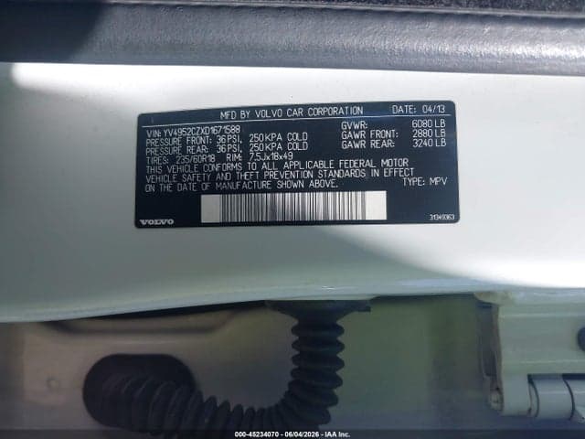 2013 VOLVO XC90 3.2 9