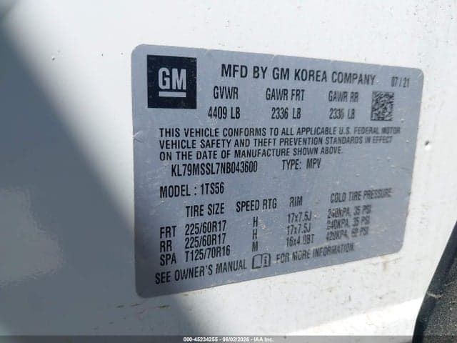 2022 CHEVROLET TRAILBLAZER AWD ACTIV 9
