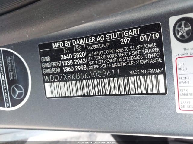 2019 MERCEDES-BENZ AMG GT 63 4-DOOR COUPE S 9