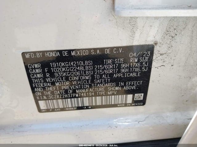 2023 HONDA HR-V AWD LX 9