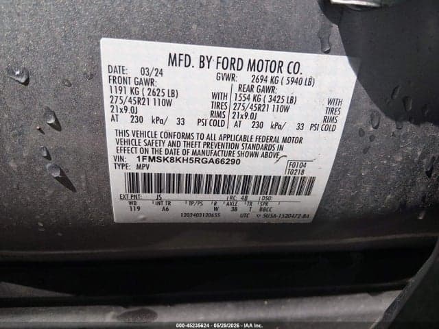 2024 FORD EXPLORER ST-LINE 9