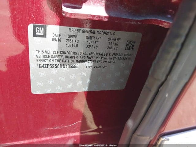 2017 BUICK LACROSSE ESSENCE 9