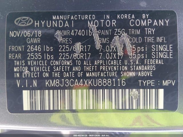 2019 HYUNDAI TUCSON VALUE 9