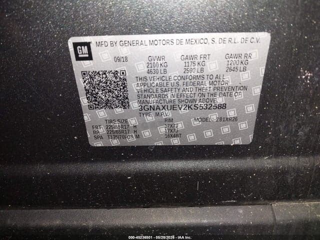 2019 CHEVROLET EQUINOX LT 9
