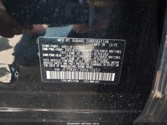 2024 SUBARU FORESTER SPORT 9