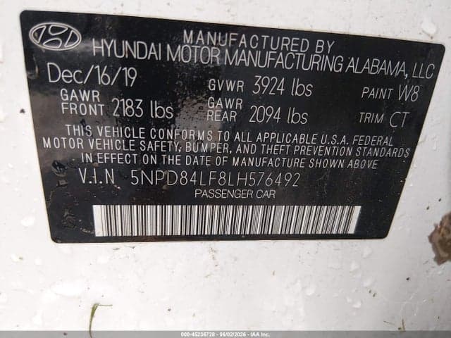 2020 HYUNDAI ELANTRA SEL 9