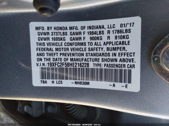 2017 HONDA CIVIC LX 9