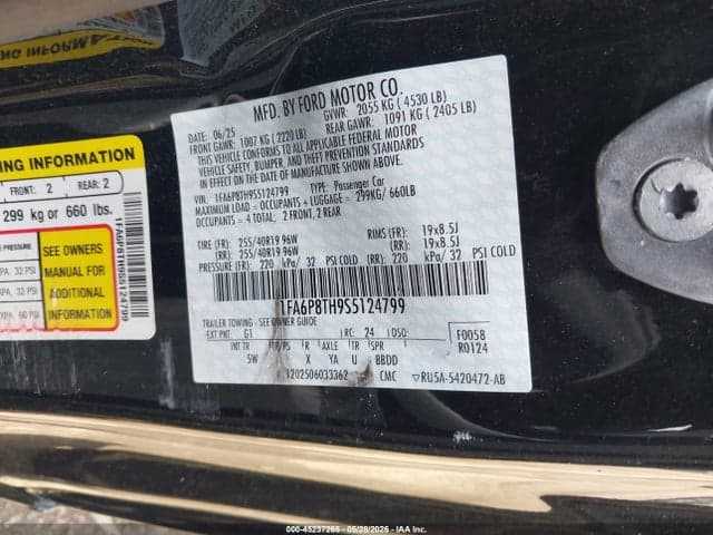 2025 FORD MUSTANG ECOBOOST PREMIUM FASTBACK 9