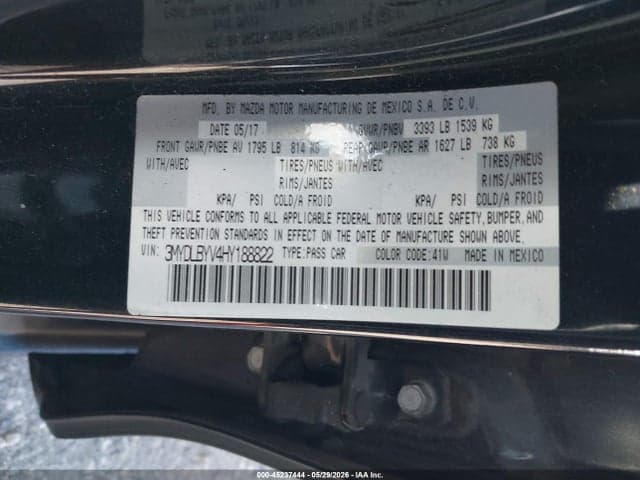 2017 TOYOTA YARIS IA 9