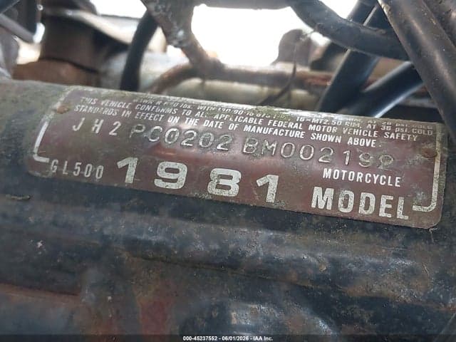 1981 HONDA GL500 10