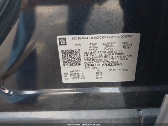 2020 CHEVROLET EQUINOX FWD LS 9