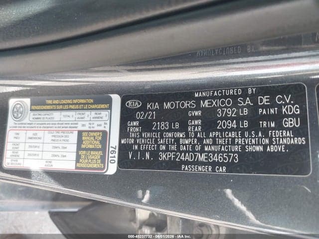 2021 KIA FORTE LXS 9