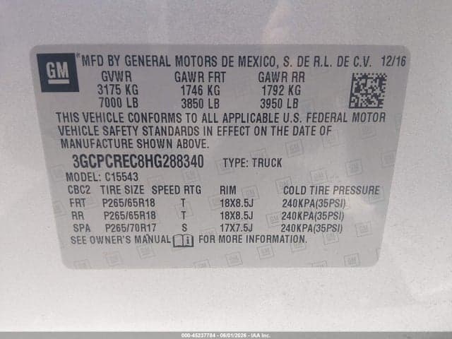 2017 CHEVROLET SILVERADO 1500 1LT 9