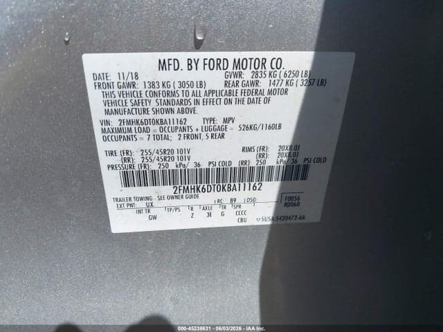 2019 FORD FLEX LIMITED 9