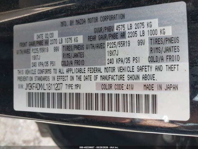 2020 MAZDA CX-5 GRAND TOURING 9