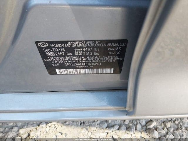 2017 HYUNDAI SONATA 9