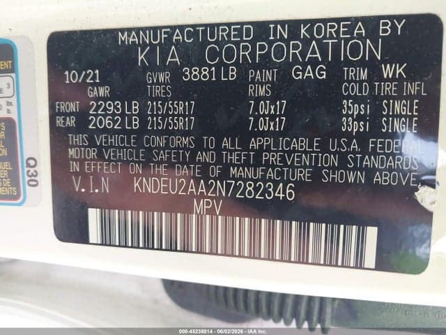 2022 KIA SELTOS S 9