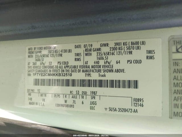2019 FORD TRANSIT-150 9