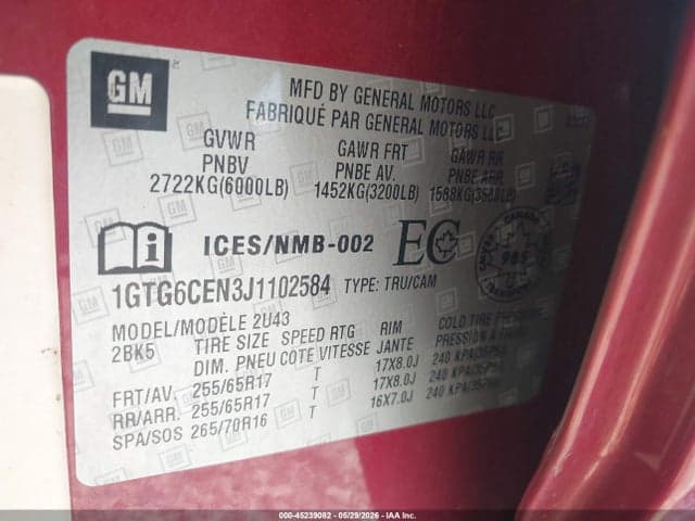 2018 GMC CANYON SLE 9