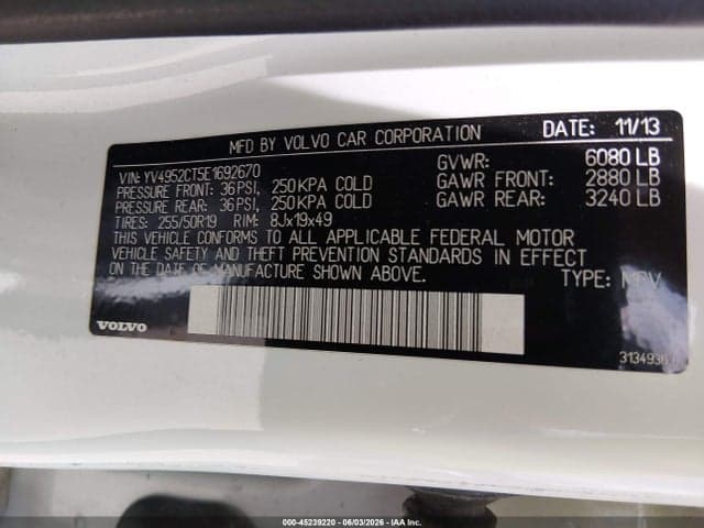 2014 VOLVO XC90 3.2 9