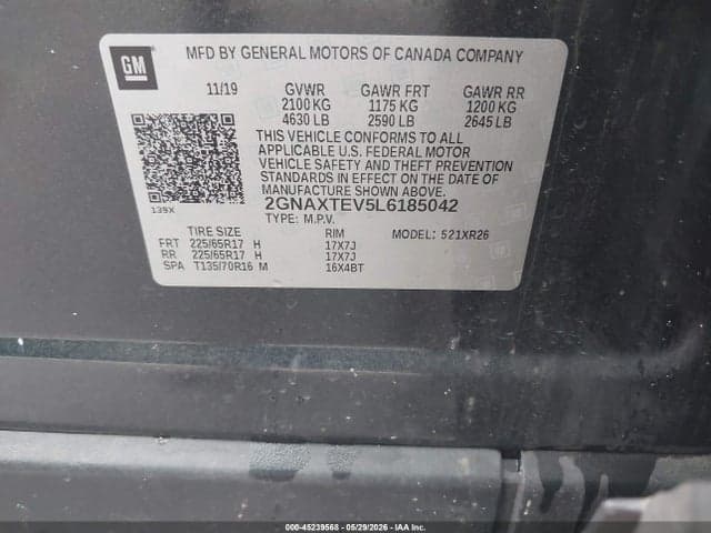 2020 CHEVROLET EQUINOX AWD 2FL 9