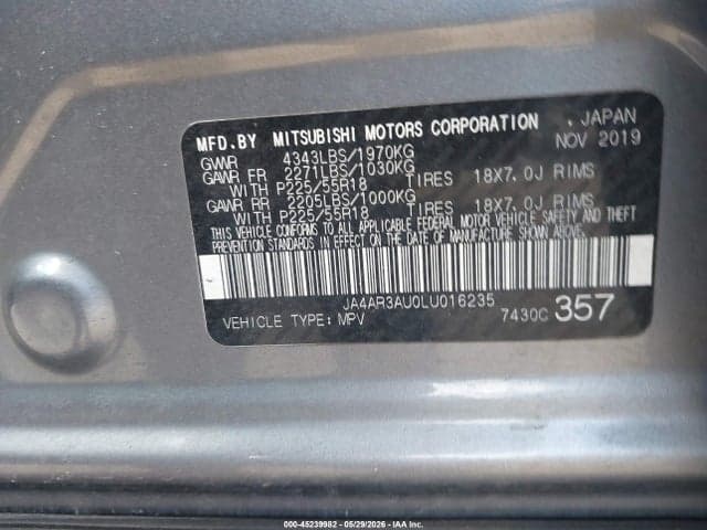 2020 MITSUBISHI OUTLANDER SPORT 2.0 SE AWC 9