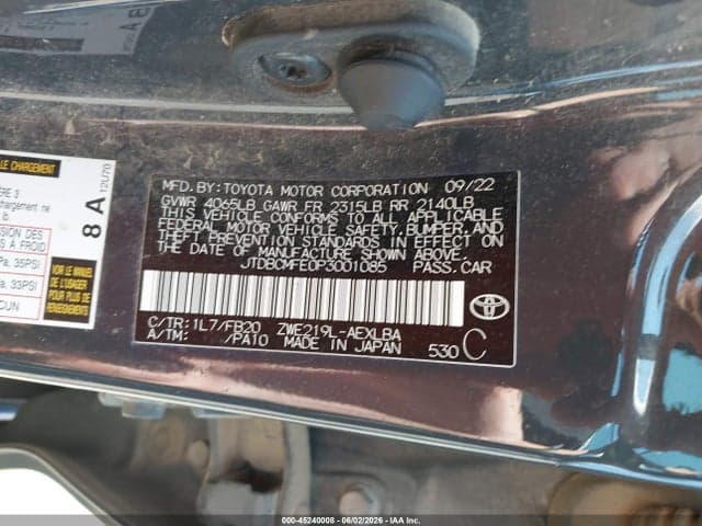 2023 TOYOTA COROLLA HYBRID LE 9
