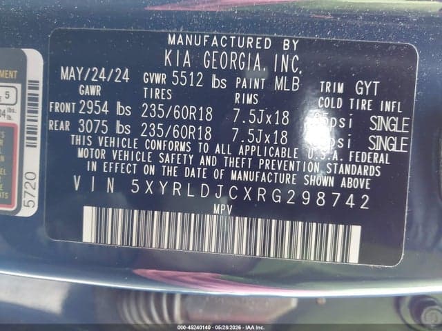 2024 KIA SORENTO S 9
