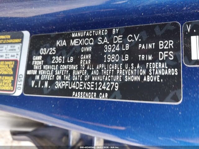 2025 KIA K4 EX 9