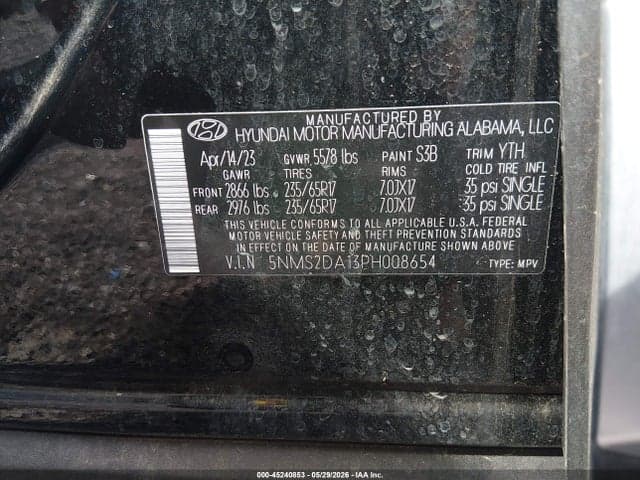 2023 HYUNDAI SANTA FE HYBRID BLUE 9
