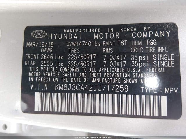 2018 HYUNDAI TUCSON SEL 9