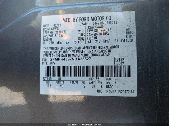 2022 FORD EDGE SEL 9