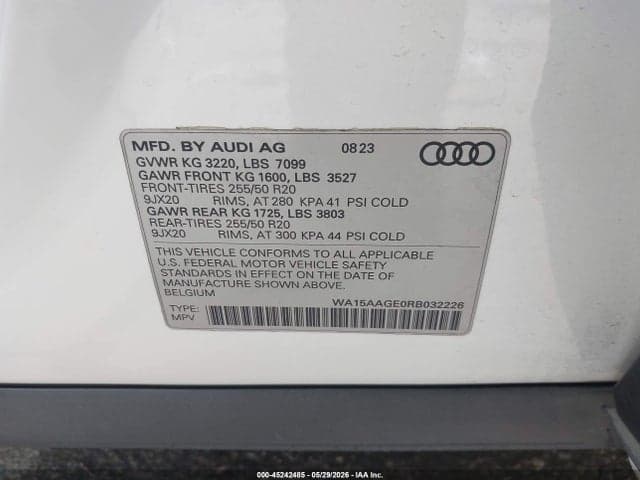 2024 AUDI Q8 E-TRON PREMIUM PLUS QUATTRO 9