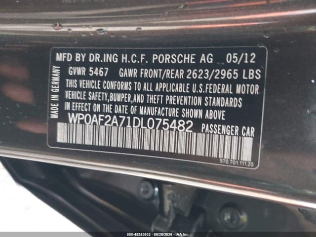 2013 PORSCHE PANAMERA GTS 9