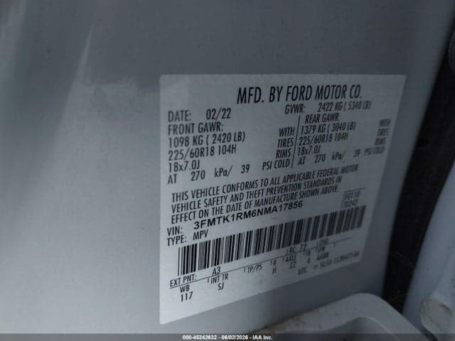 2022 FORD MUSTANG MACH-E SELECT 9