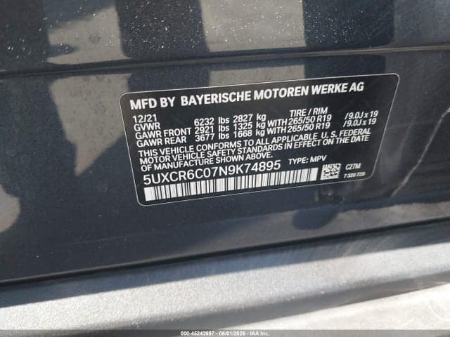 2022 BMW X5 XDRIVE40I 9