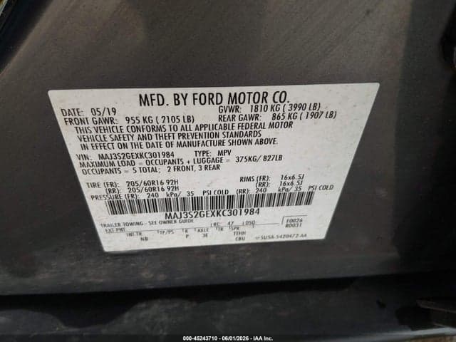 2019 FORD ECOSPORT SE 9