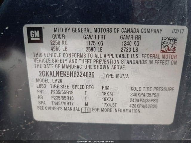 2017 GMC TERRAIN SLE-2 10