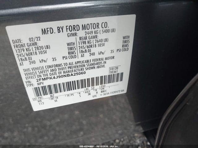 2022 FORD EDGE SEL 9