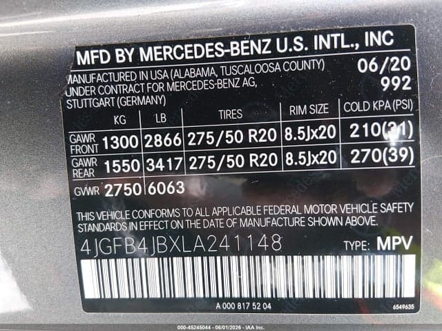 2020 MERCEDES-BENZ GLE 350 9