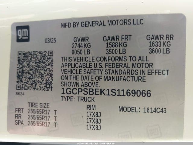 2025 CHEVROLET COLORADO 2WD WT 9